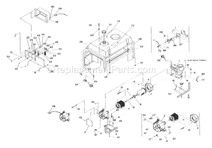 Part Location Diagram of 23365GS Briggs and Stratton #8 Shakeproof Washer